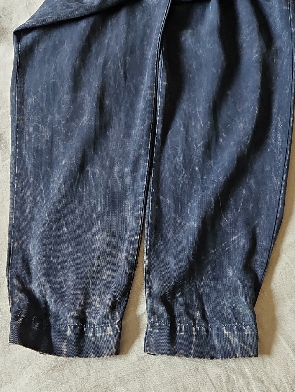 Young Fabulous & Broke Long Sleeve Jumpsuit Midnight Acid Wash Size Medium - Picture 13 of 16